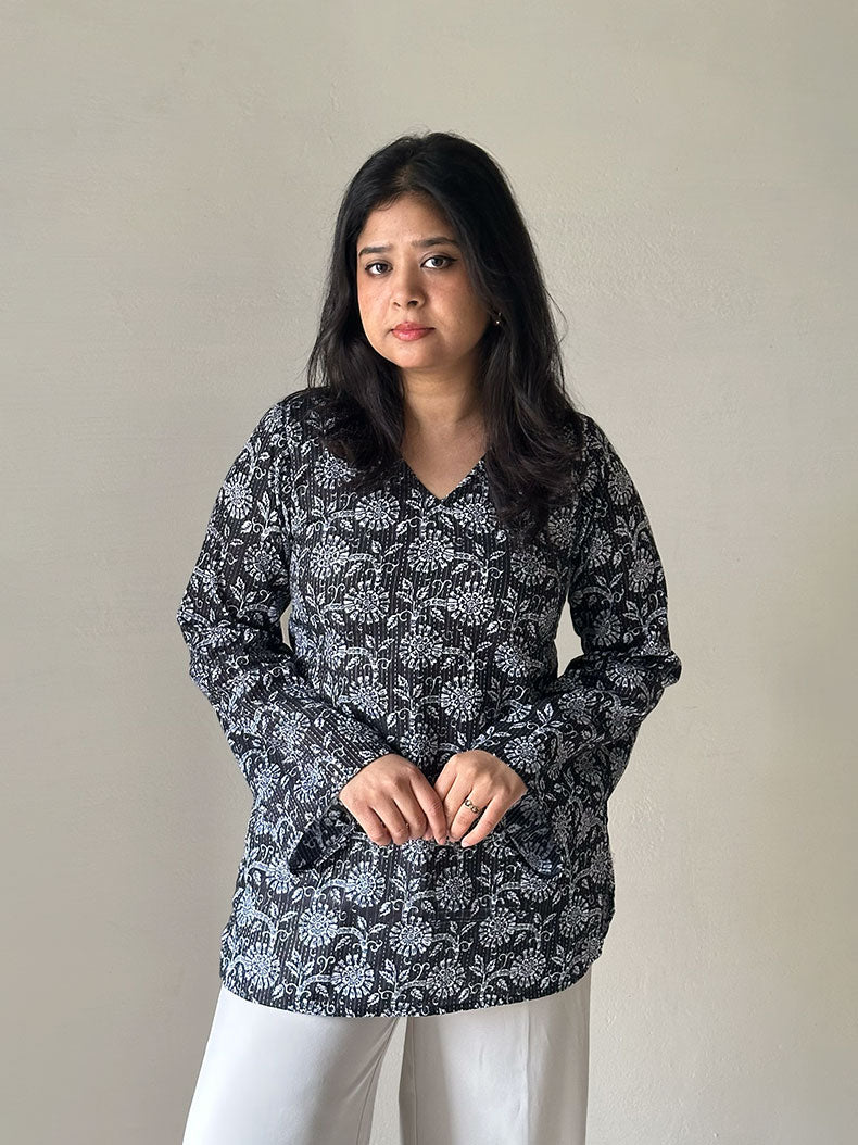 Chaaya Bell Sleeve Short Kurti