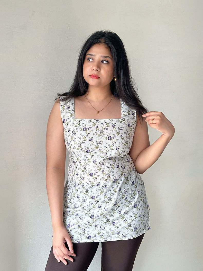 Thistle Short Kurti with Corset Back