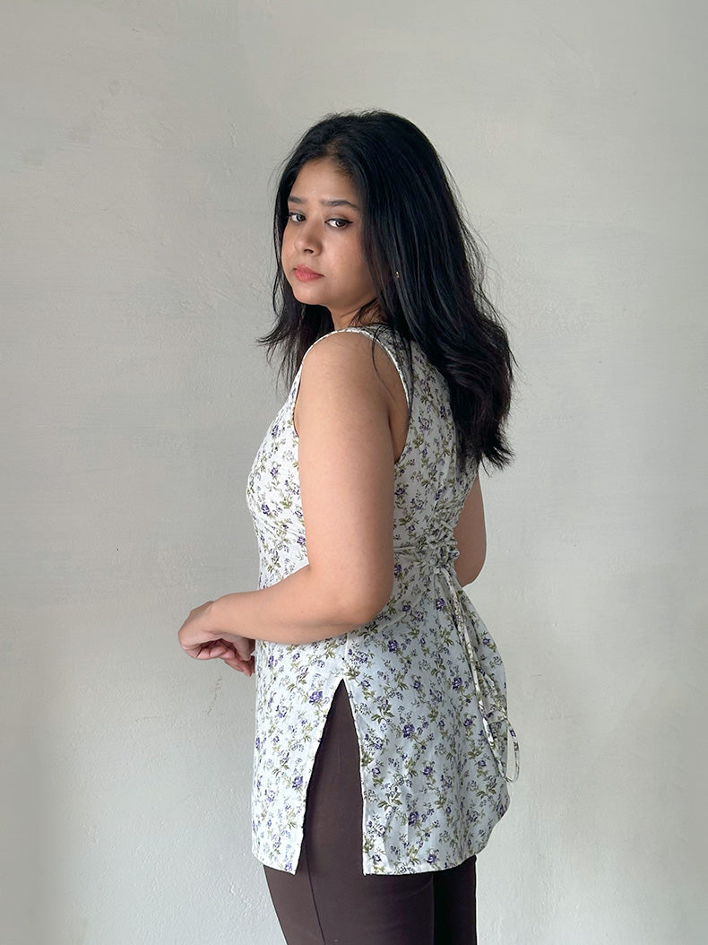 Thistle Short Kurti with Corset Back