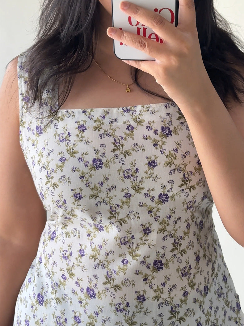 Thistle Short Kurti with Corset Back