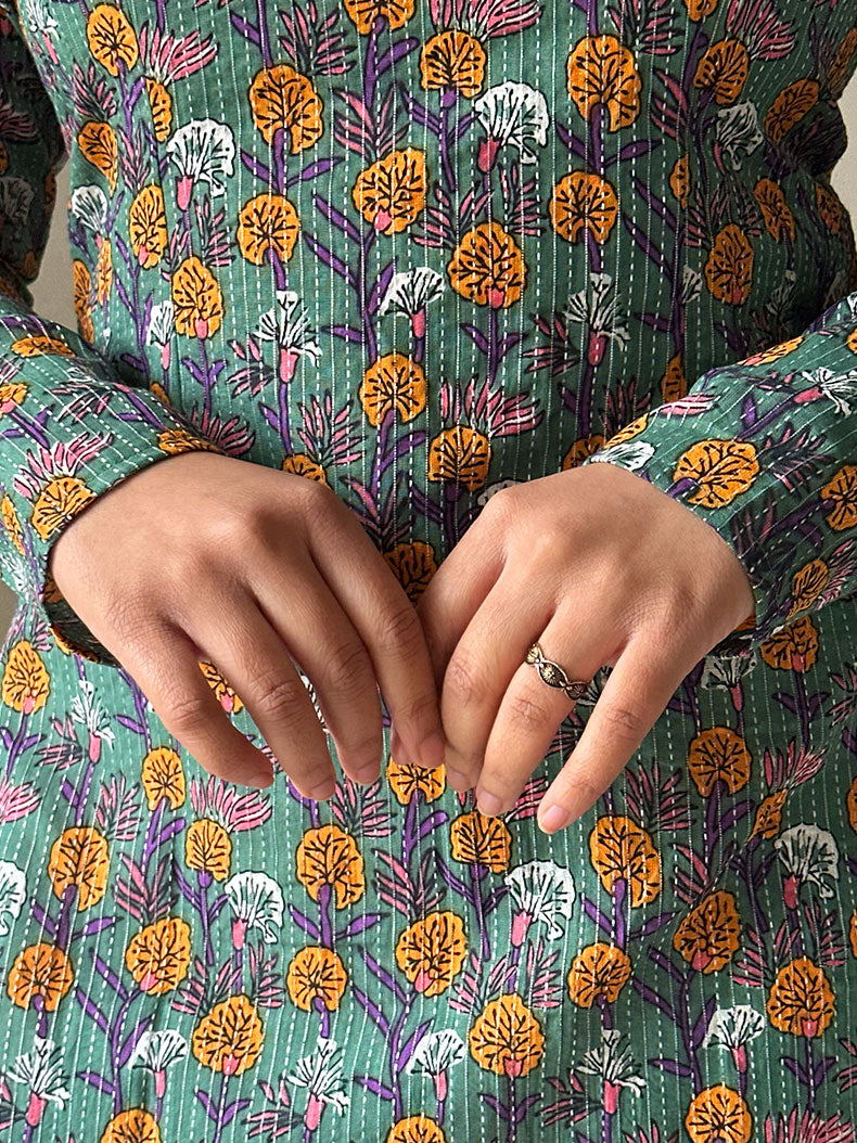 Sage Full Sleeve Kurti