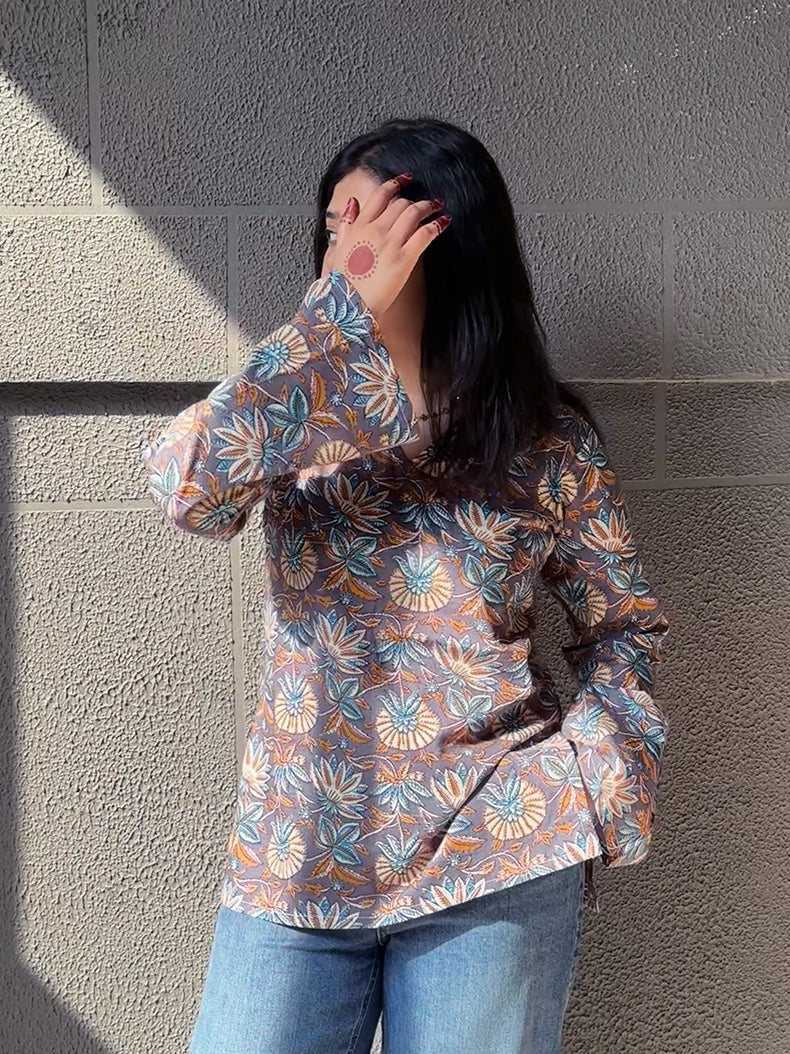 Millie Kurti Bell Sleeves
