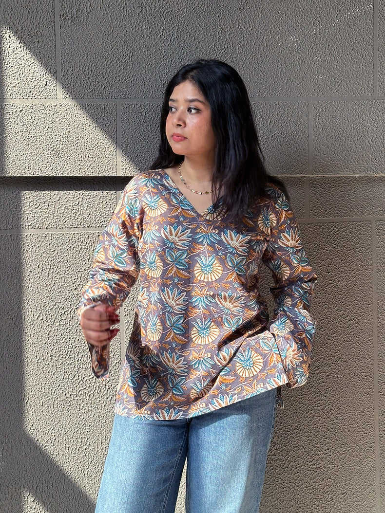 Millie Kurti Bell Sleeves