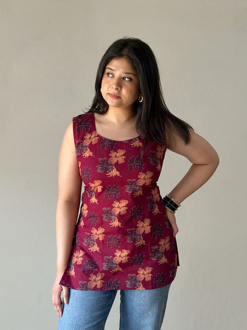 Gul Short Kurti with Corset Back