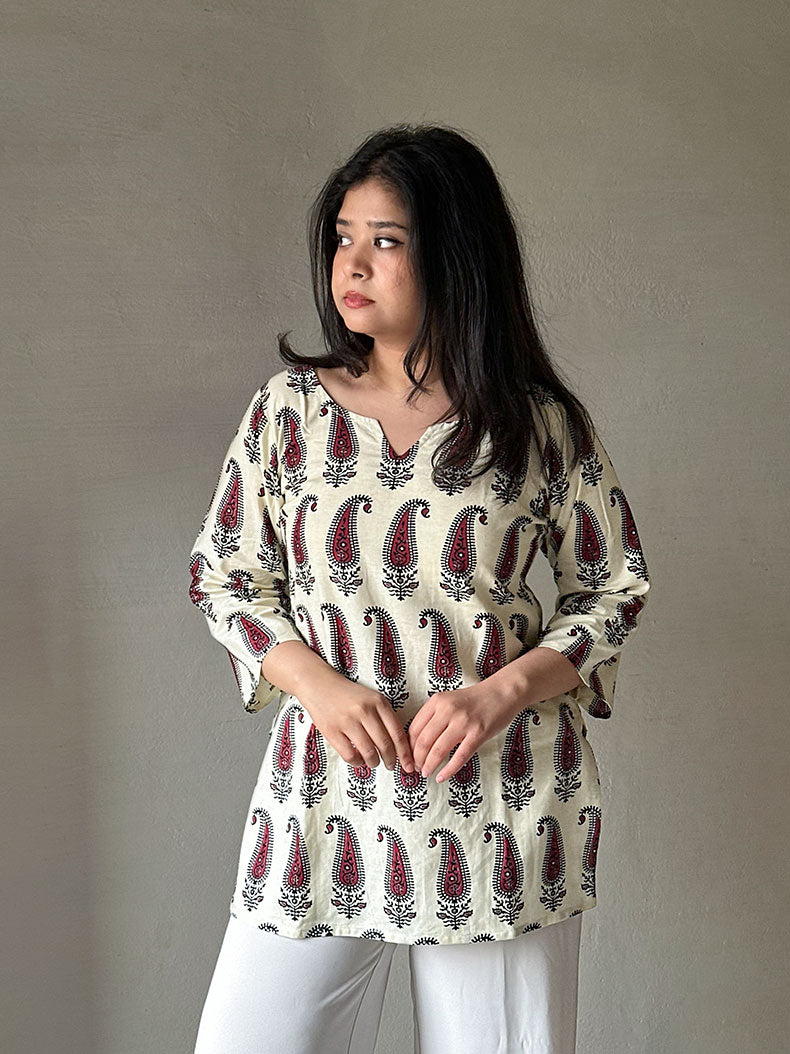 Ivory Short Kurti