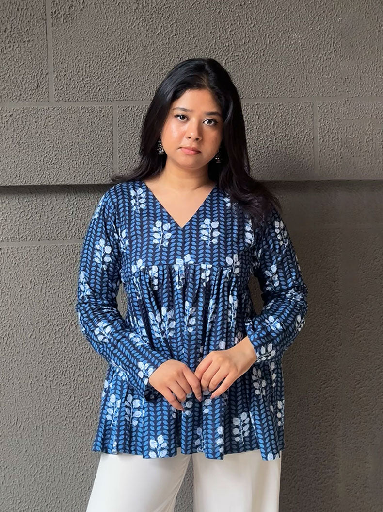 Neelam Peplum Top Full Sleeves