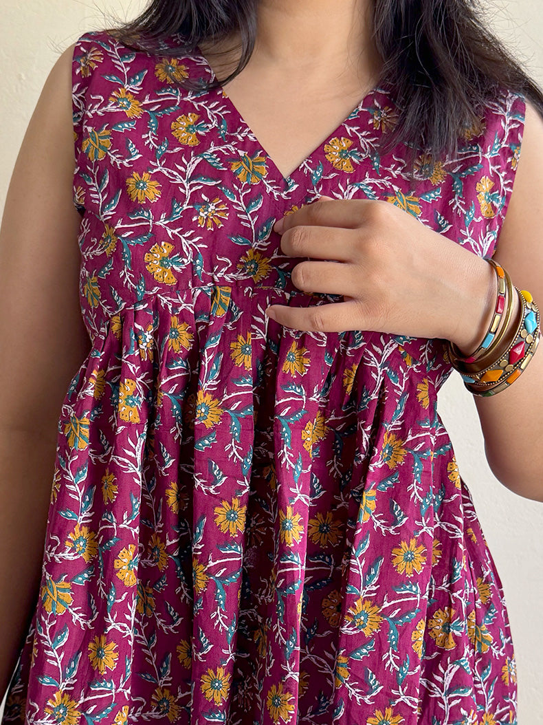 Noor Sleeveless Peplum Top