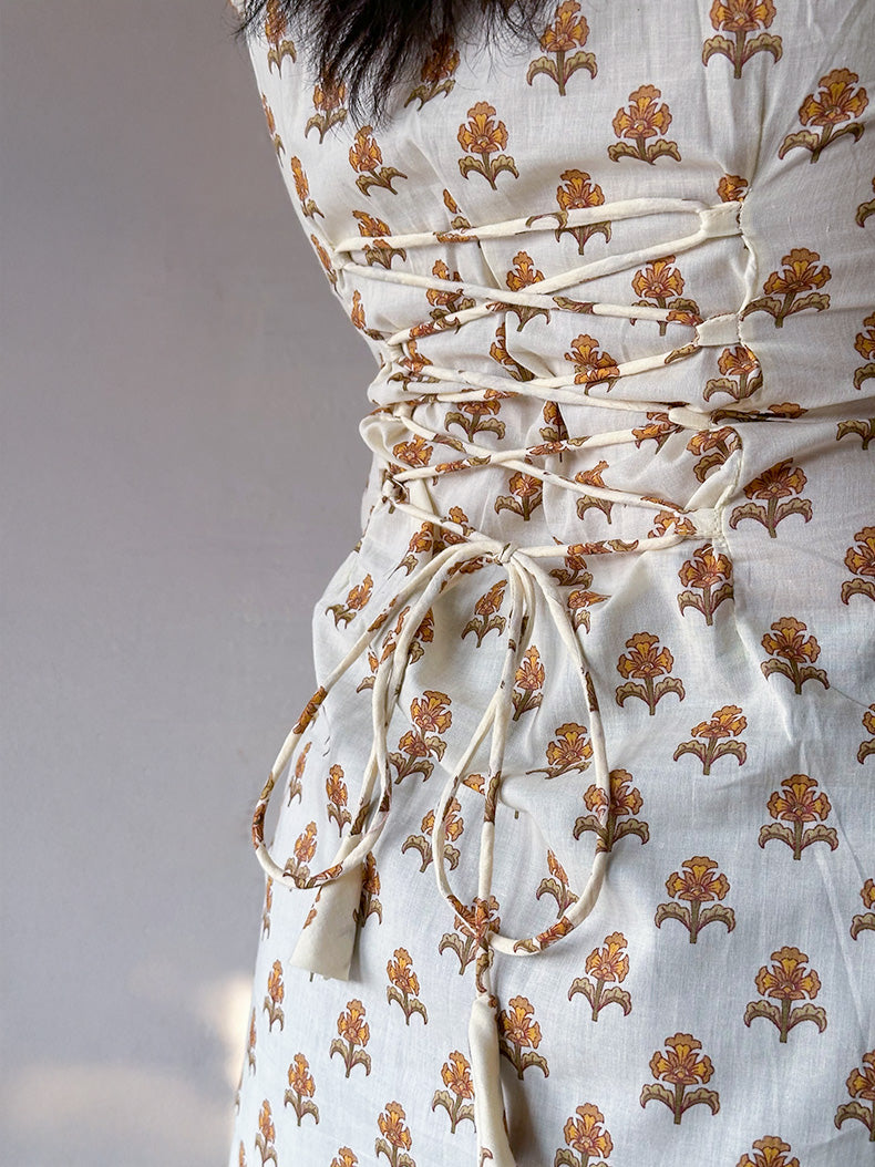 Diya Short Kurti with Corset Back