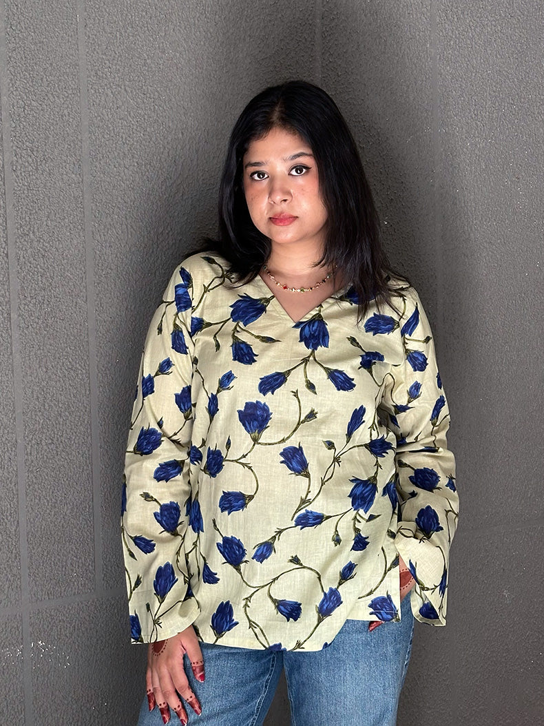 Dahlia Kurti Bell Sleeves