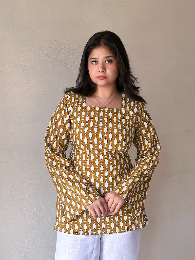 Nami Kurti with Corset Back
