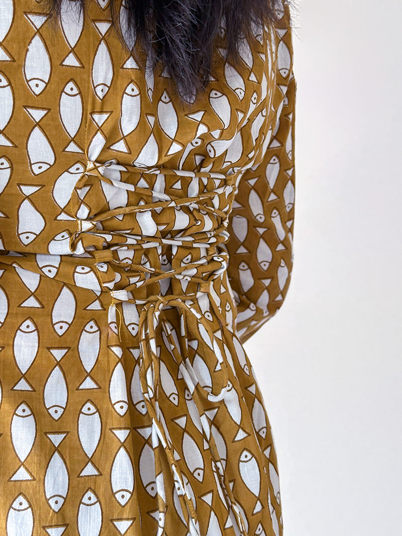 Nami Kurti with Corset Back