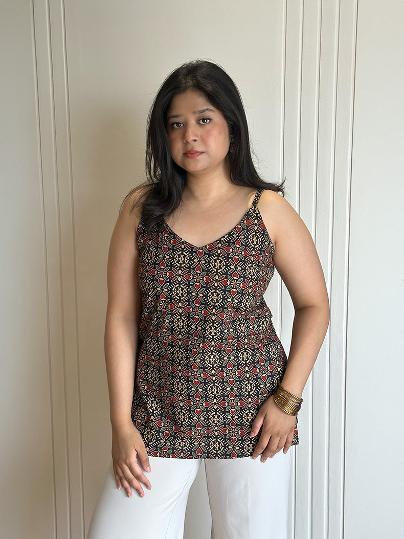 Zara Short Kurti Sleeveless