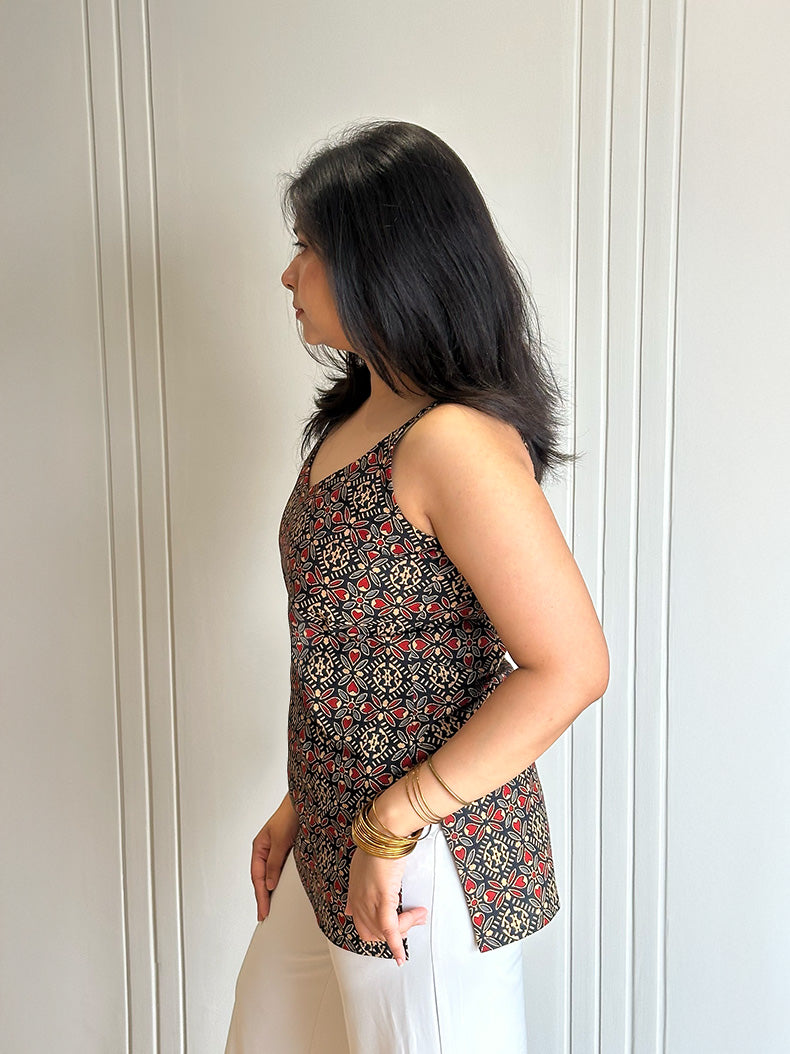 Zara Short Kurti Sleeveless